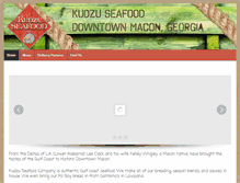 Tablet Screenshot of kudzuseafood.com